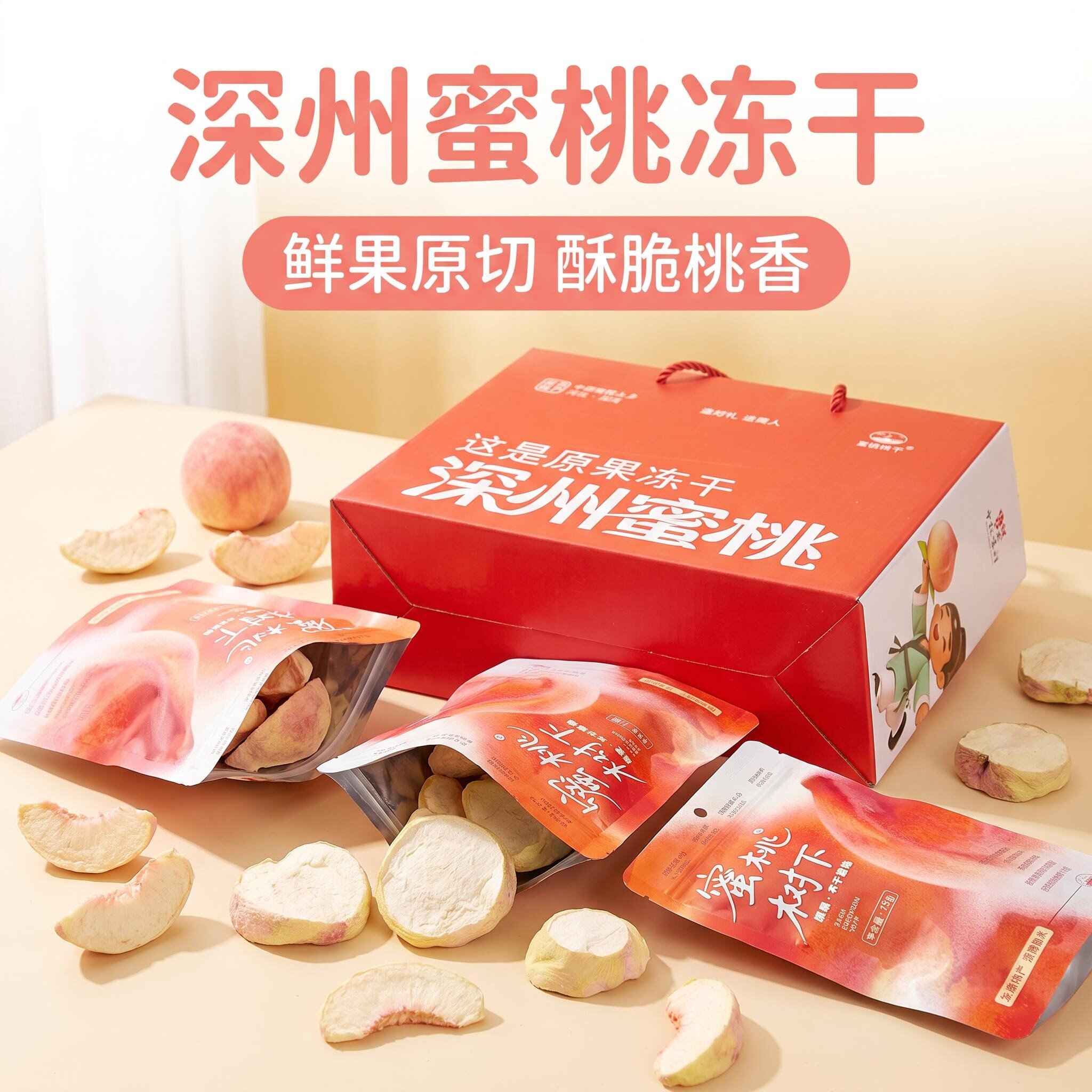 衡水深州蜜桃冻干原果