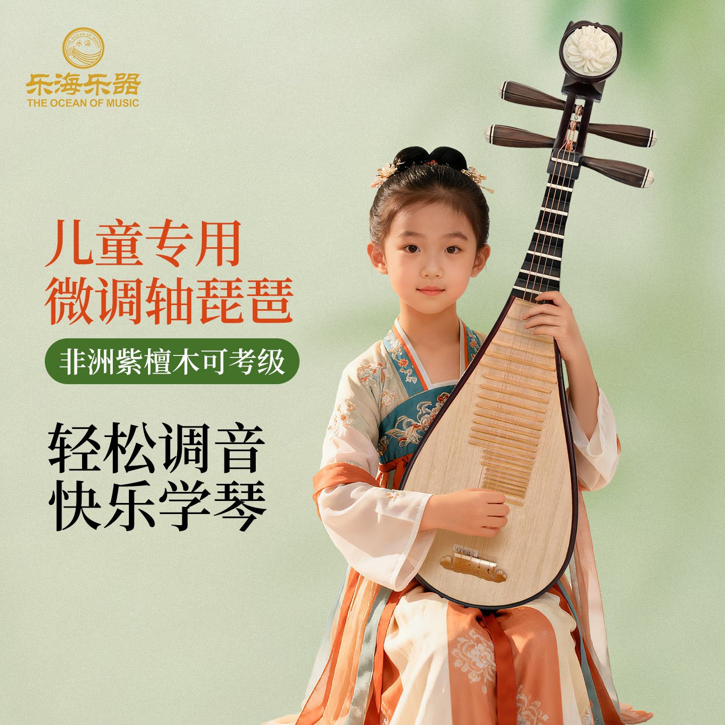 乐海非洲紫檀木90w线下同款琵琶