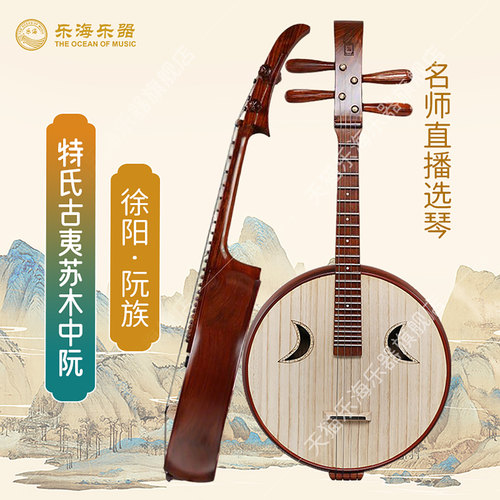 乐海 徐阳牌中阮阮族乐器特氏古夷苏木材质刚品中阮琴 513Z - 封面