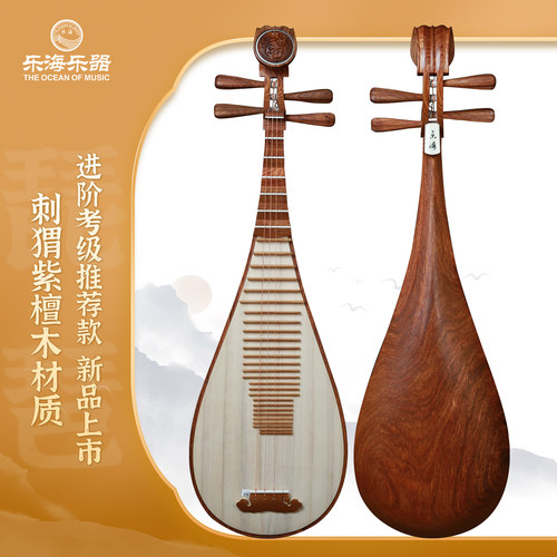 乐海刺猬紫檀木琵琶乐器