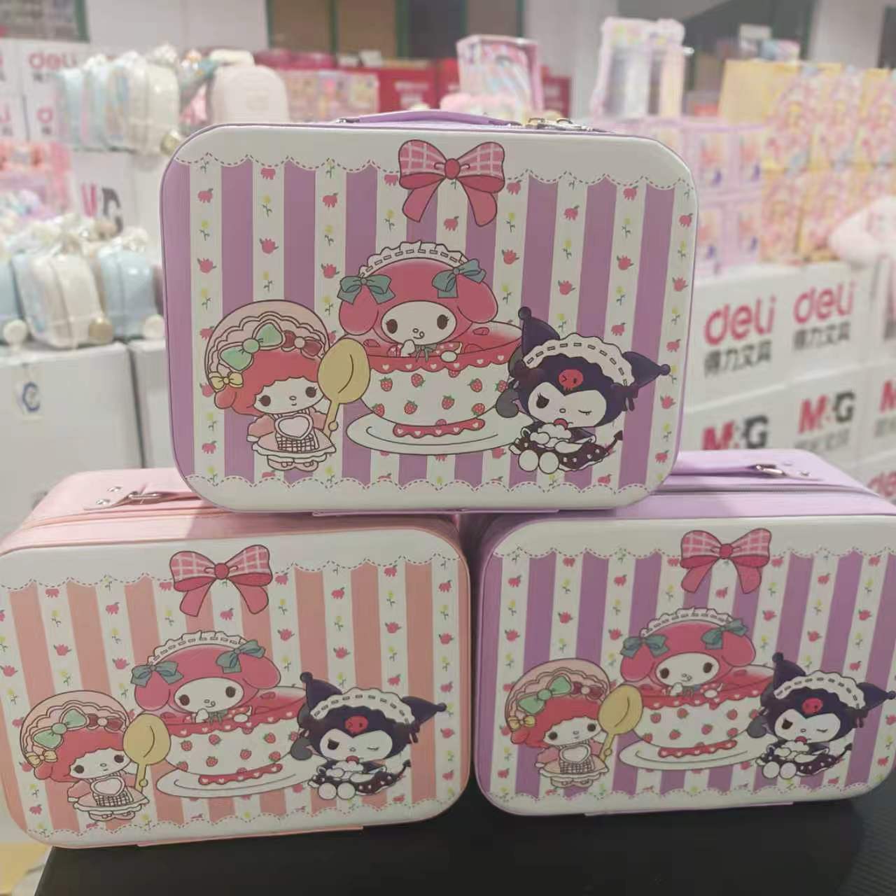 全家福手提皮箱安静书女童宝宝儿童节日送礼文创文具礼品