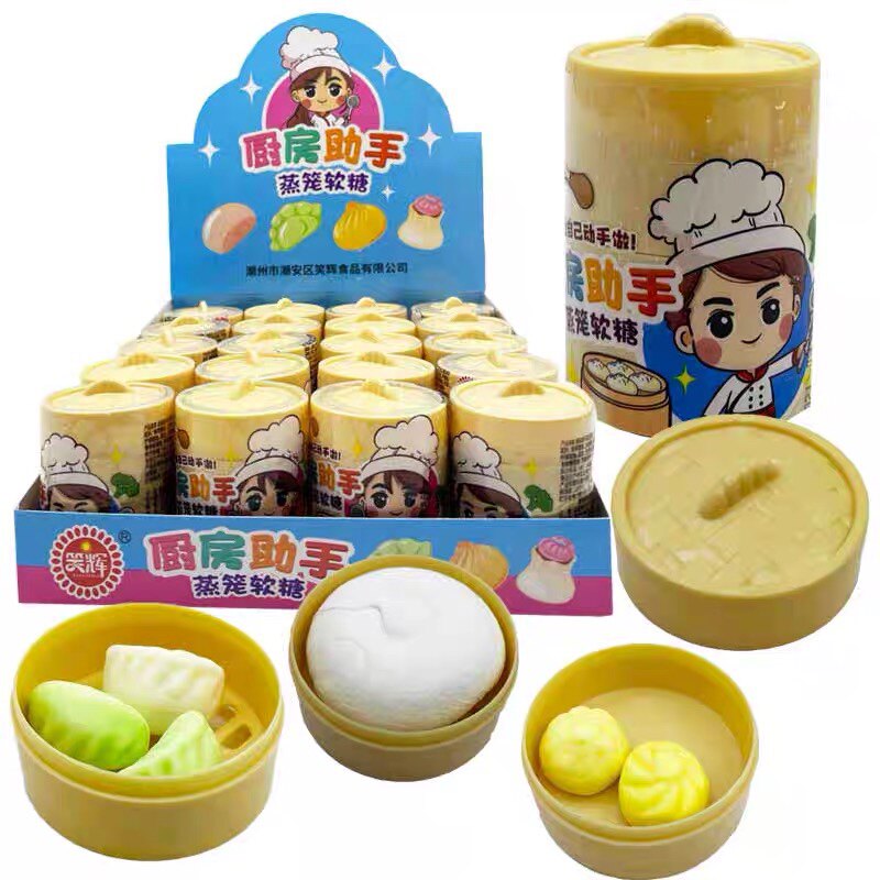 笑辉厨房助手蒸笼软糖凝胶糖果网红新品混合水果趣味小零嘴食品