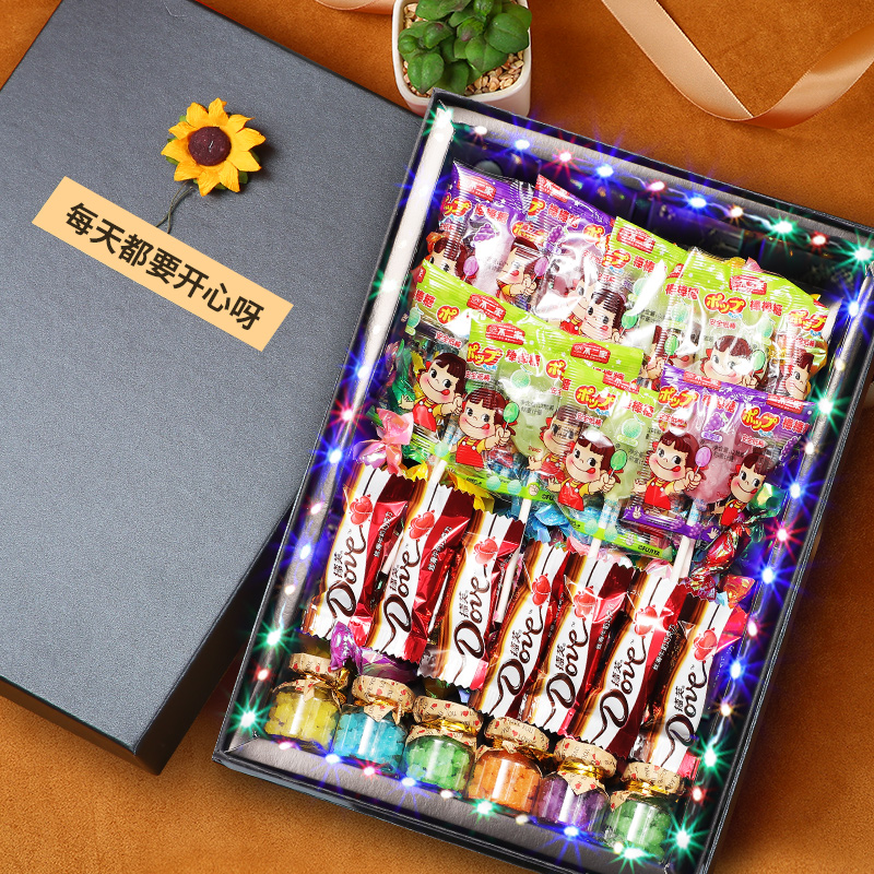圣诞节礼盒德芙不二家棒棒糖