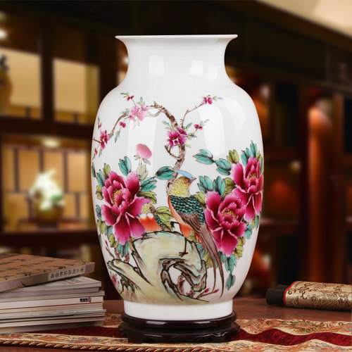 景德镇国安陶瓷器花鸟锦堂作品