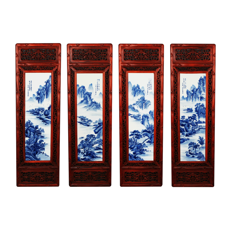 大师手绘家居客厅摆件瓷板画