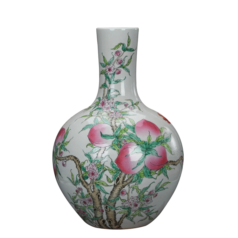 仿清乾隆手绘粉彩大号书房工艺品