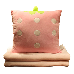 抱枕被子两用靠枕折叠空调毯汽车内靠垫枕头三合一办公室午睡神器