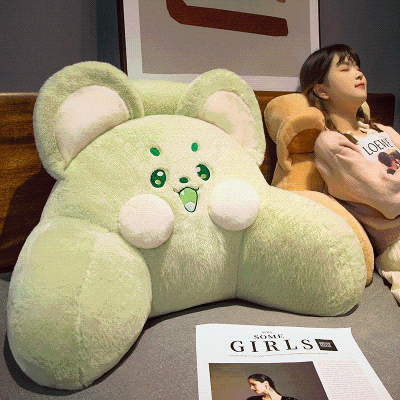 萌鼠床头靠垫靠枕卧室宿舍床上护腰靠背垫沙发抱枕客厅睡觉护腰