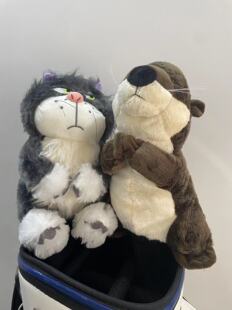 祈祷小浣熊水獭高尔夫一三五号木杆套球道木杆头保护套卡通杆头套