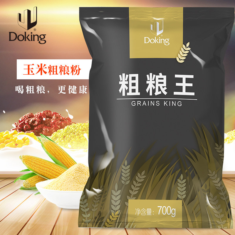 盾皇粗粮王玉米粉红枣粉热饮粗粮小包装五谷杂粮即食冲饮700g袋装