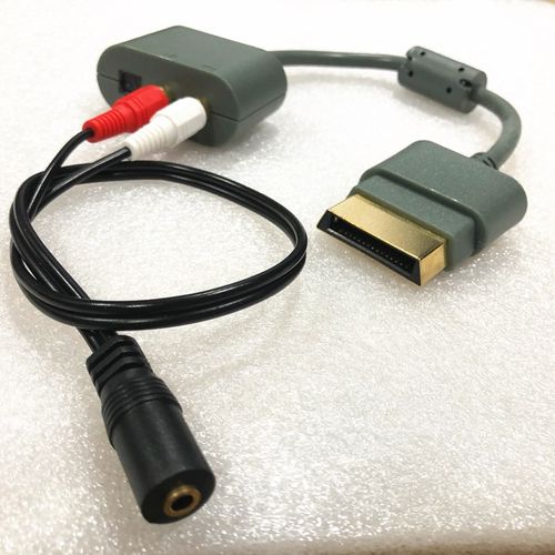 国产XBOX360音频线转接器 光纤转接5.1声道 SLIM接音响耳机转换线