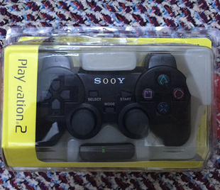 全新PS2无线游戏手柄振动 有线薄机游戏机震动 pS无线手制控制器