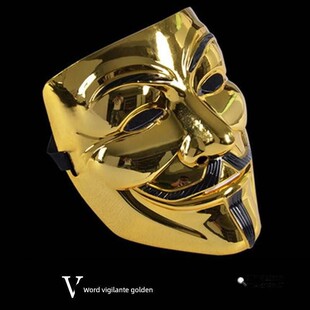 黑客面具假脸神秘COS头套匿名者面具V字仇杀队面具全脸帅气男成人