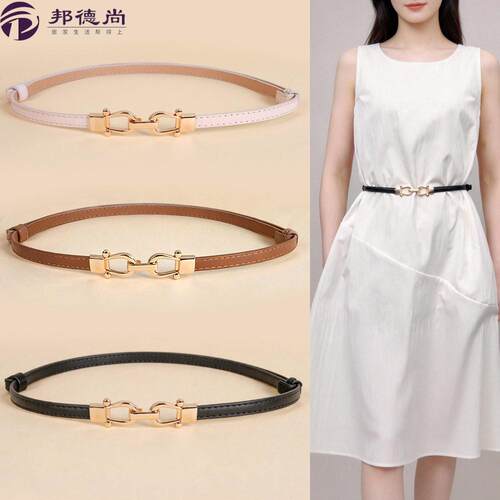 细腰带女士2026新款设计感小众法式皮带简约装饰配连衣裙时尚配饰