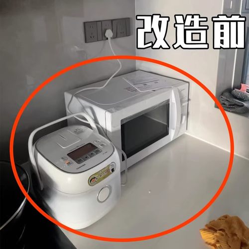 厨房微波炉架子置物架支架多层家用烤箱台面电饭煲收纳管道清洁棒