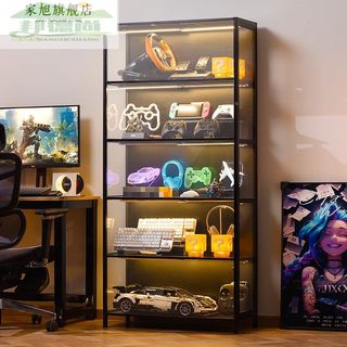 柜子手办展示柜落地透明防尘电竞盲盒摆件模型收纳柜亚克力架子