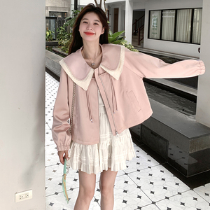 现货 新款粉色短外套 271-8097P145K198，女装短外套，浙宝271