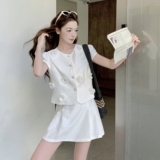 现货2C369-6328P175K278新款白色两件套套装，女装套装/套裙，浙宝271