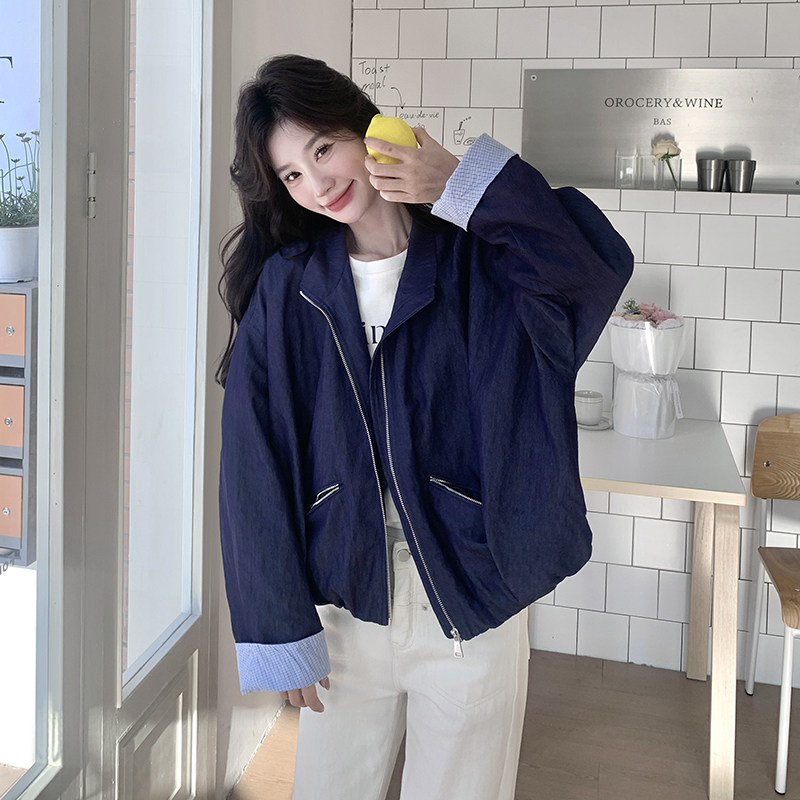韩系穿搭小个子短款工装外套女2025春季新款超火休闲百搭爆款夹克,女装短外套,浙宝271