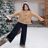 现货271-9269P195K288新款皮毛一体外套，女装短外套，浙宝271