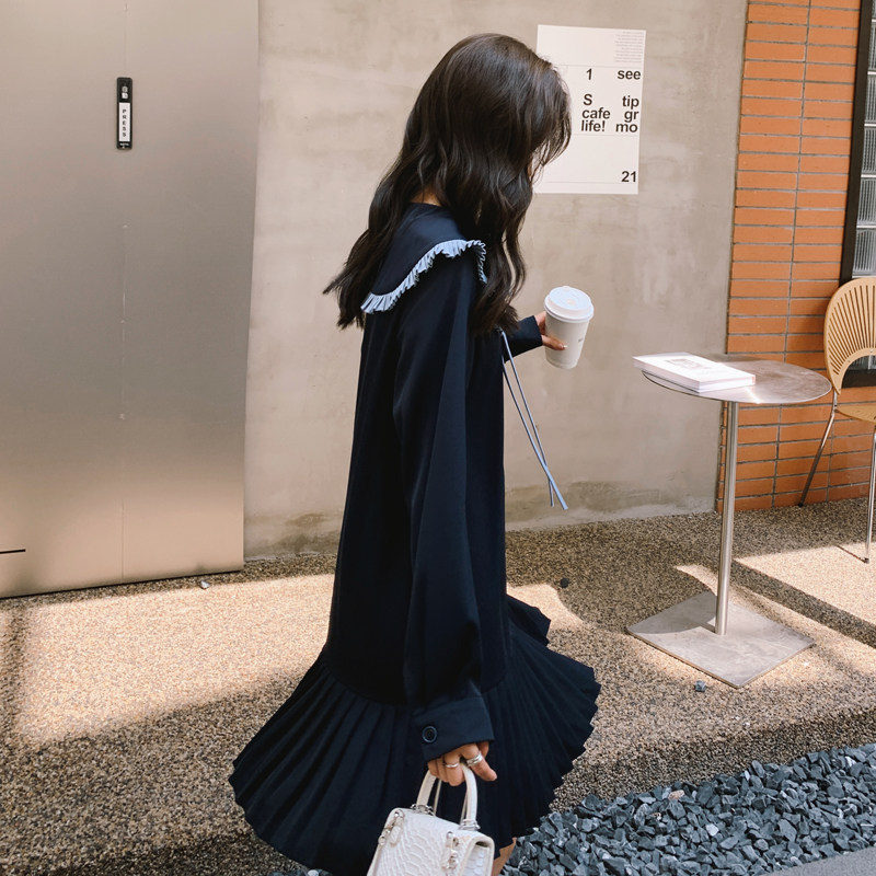 现货学院风早秋小个子不挑人宽松连衣裙271-7203-P115控168,女装连衣裙,浙宝271