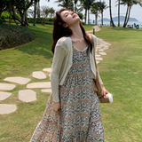 优雅镂空开衫吊带裙2025年新款夏季爆款高级感绝美百搭，女装连衣裙，浙宝271