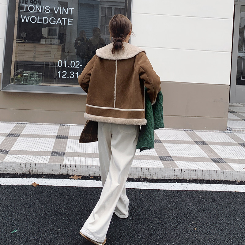 现货皮毛一体短外套271-9109P195K288,女装短外套,浙宝271
