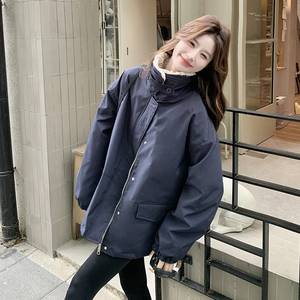 【派克羽绒服】现货羊羔毛拼接90绒派克羽绒服 271-9215P315K468图片