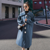 现货271-8711-P185中长款毛呢外套控258，女装毛呢外套，浙宝271