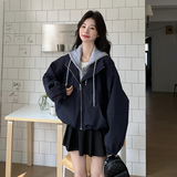 【学院风外套】新品现货韩系减龄休闲拼接外套271-8131P155K218，女装短外套，浙宝271