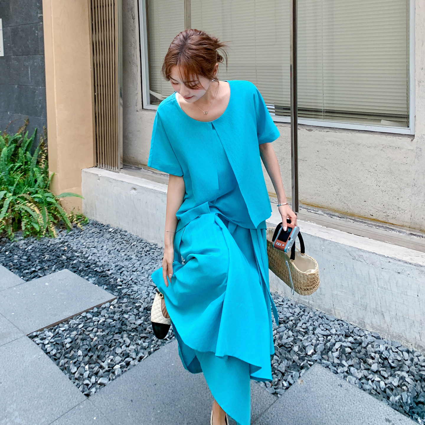 现货2C369-6302P185K288新款两件套套装，女装连衣裙，浙宝271