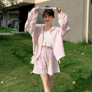 现货 2C369-6060-P145 新款粉色防晒衣套装  控198图片