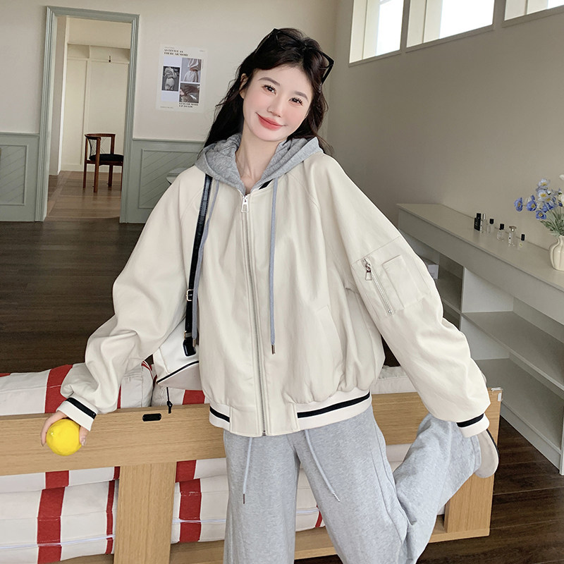 现货新增买家秀蛋白皮新款假两件短外套271-8151P155K218,女装短外套,浙宝271