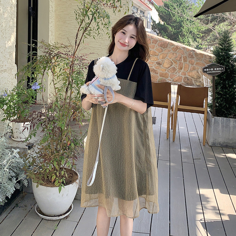 现货好款假两件不挑人连衣裙2C369-6161P115K165,女装连衣裙,浙宝271