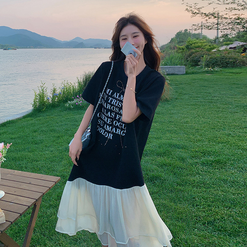 现货2C369-6139-P125K178新款慵懒风烫钻绣花连衣裙，女装连衣裙，浙宝271