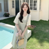 新款背带裙+T两件套2C369-6287P165K238，女装连衣裙，浙宝271