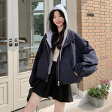 【学院风外套】新品现货韩系减龄休闲拼接外套271-8131P155K218，女装短外套，浙宝271