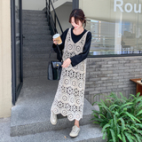 现货新款长袖T+网格真两件套271-8087P145K198，女装连衣裙，浙宝271