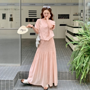 现货 2C369-6326P185K288 藕粉色两件套套装图片