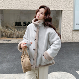 现货271-9257P195K288新款皮毛一体外套，女装短外套，浙宝271