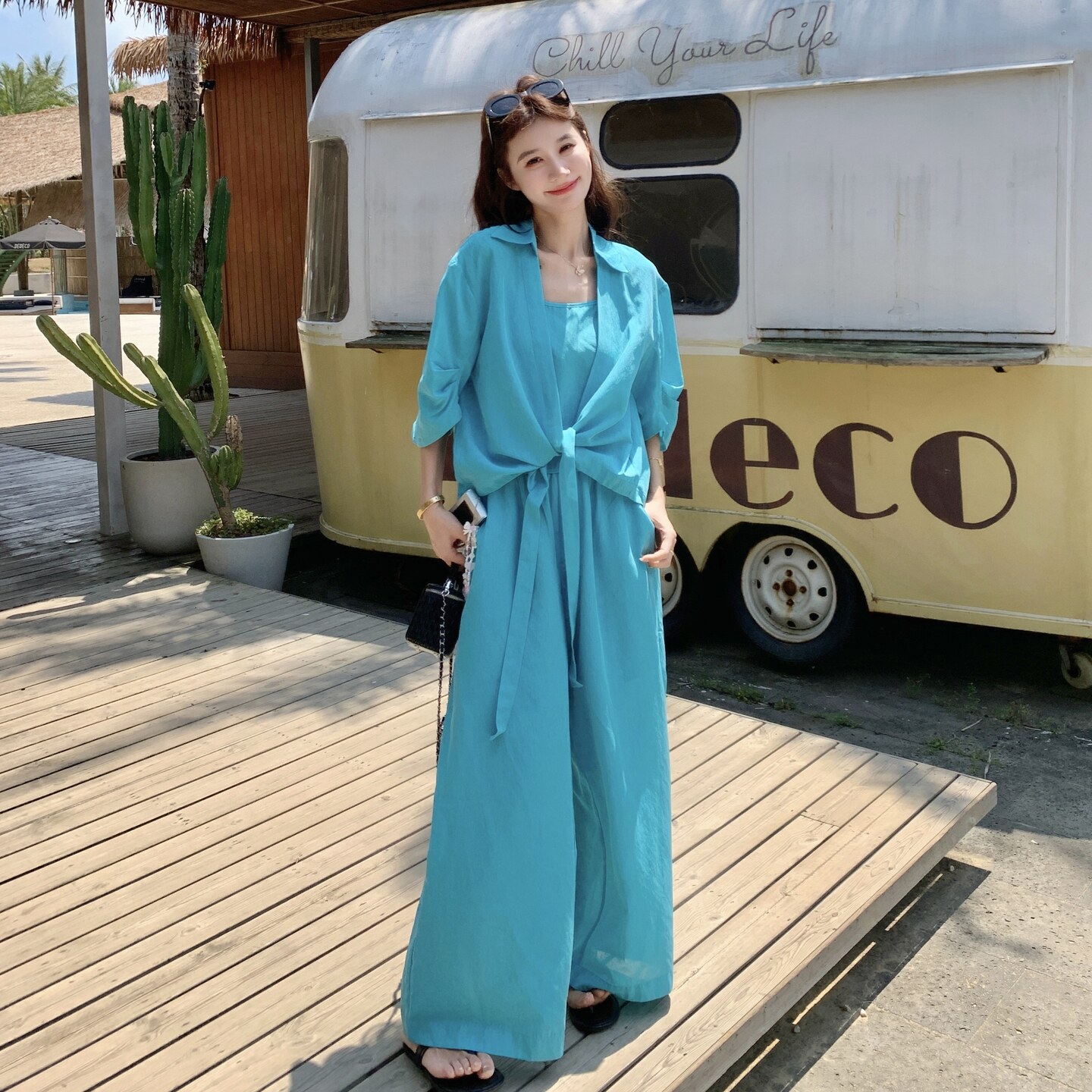 现货2C369-6307P175K278新款两件套套装上身假两件,女装套装/套裙,浙宝271