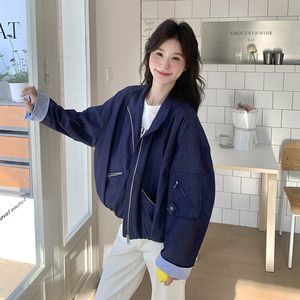 韩系穿搭小个子短款工装外套女2025春季新款超火休闲百搭爆款夹克图片