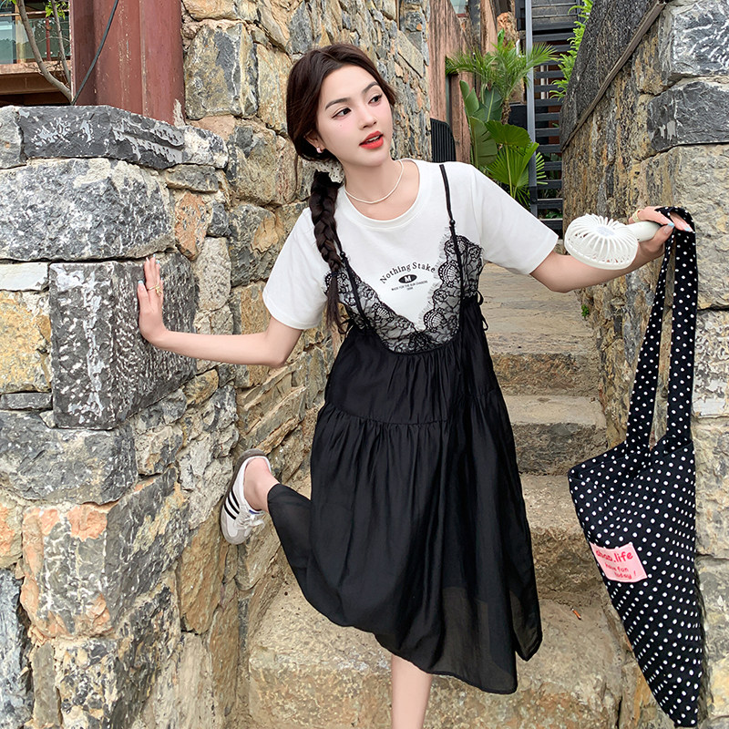 现货新款假两件连衣裙2C369-6167P125K178，女装连衣裙，浙宝271