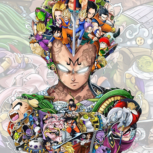 七龙珠T恤日系动漫二次元 中学生宽松潮流体恤上衣 痛衣孙悟空短袖