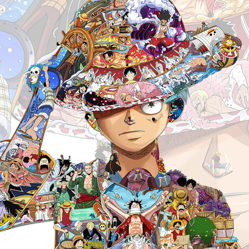 路飞日系动漫圆领卫衣