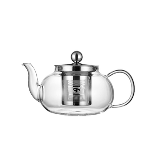 雅风玻璃茶壶圆润壶泡茶壶沏茶壶明火加热壶电陶炉壶水壶咖啡壶
