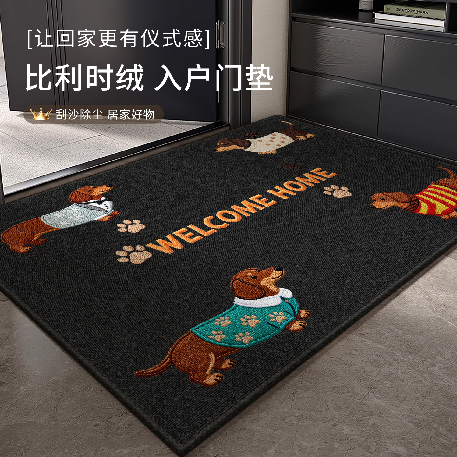 新款入户地垫可爱童趣耐脏玄关垫