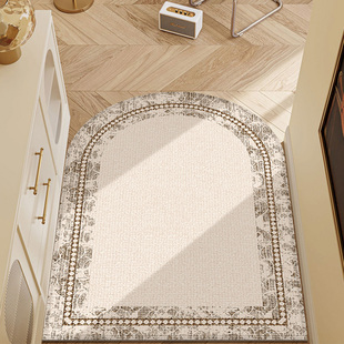 奶油风轻奢入户门地垫高级氛围感脚垫法式 复古进进门门口地毯门垫