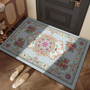 轻奢高级入户门地垫客厅卧室大门口防滑脚垫进门地毯门垫子可裁剪