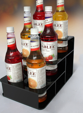 果露架咖啡店摆放架糖浆架果露陈列展示架